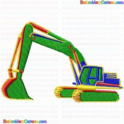 Bull Dozer 9 Embroidery Design