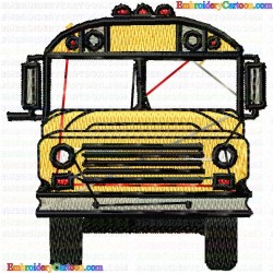 Bus 1 Embroidery Design