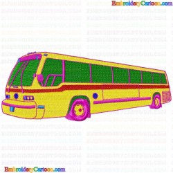 Bus 2 Embroidery Design