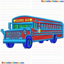 Bus 3 Embroidery Design