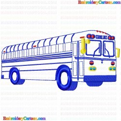 Bus 4 Embroidery Design