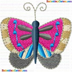 Butterfly 100 Embroidery Design