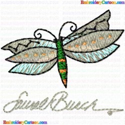 Butterfly 101 Embroidery Design