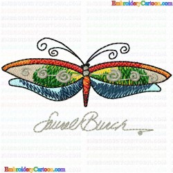 Butterfly 107 Embroidery Design