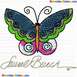 Butterfly 11 Embroidery Design