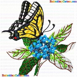 Butterfly 127 Embroidery Design