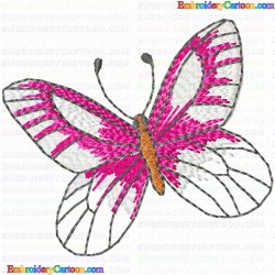 Butterfly 184 Embroidery Design