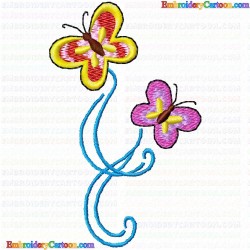 Butterfly 190 Embroidery Design