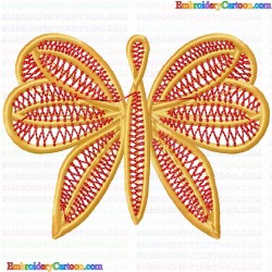 Butterfly 203 Embroidery Design