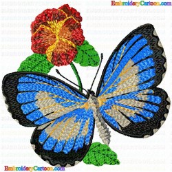 Butterfly 243 Embroidery Design