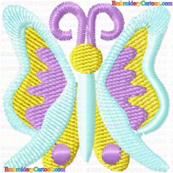 Butterfly 250 Embroidery Design