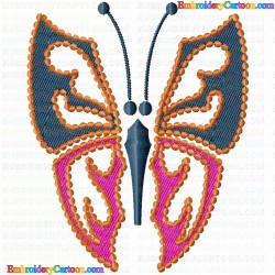 Butterfly 260 Embroidery Design