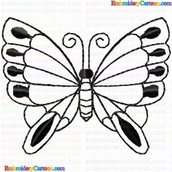 Butterfly 261 Embroidery Design