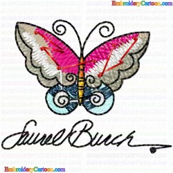 Butterfly 28 Embroidery Design