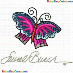 Butterfly 32 Embroidery Design