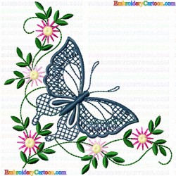 Butterfly 340 Embroidery Design