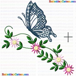 Butterfly 343 Embroidery Design