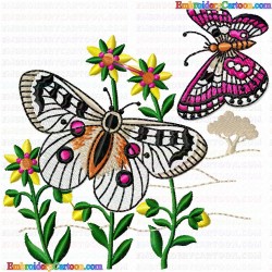 Butterfly 349 Embroidery Design