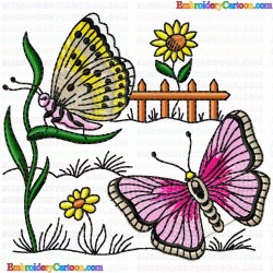 Butterfly 357 Embroidery Design