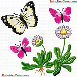 Butterfly 358 Embroidery Design