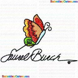 Butterfly 35 Embroidery Design