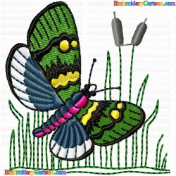 Butterfly 360 Embroidery Design