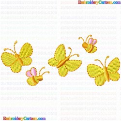 Butterfly 375 Embroidery Design