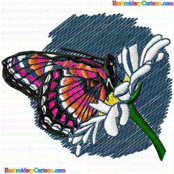 Butterfly 404 Embroidery Design