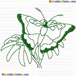 Butterfly 448 Embroidery Design