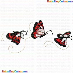 Butterfly 470 Embroidery Design