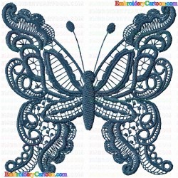 Butterfly 491 Embroidery Design