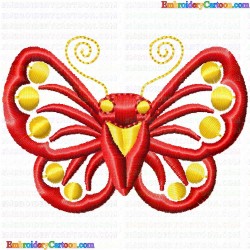 Butterfly 501 Embroidery Design