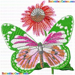 Butterfly 509 Embroidery Design