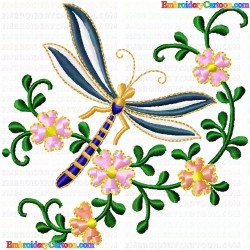 Butterfly 50 Embroidery Design