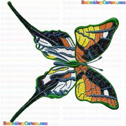 Butterfly 520 Embroidery Design