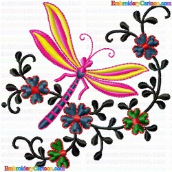 Butterfly 52 Embroidery Design