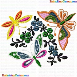 Butterfly 53 Embroidery Design