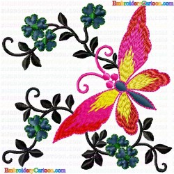 Butterfly 56 Embroidery Design