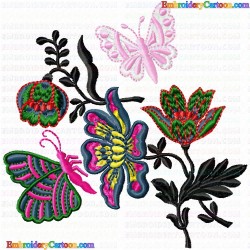 Butterfly 57 Embroidery Design