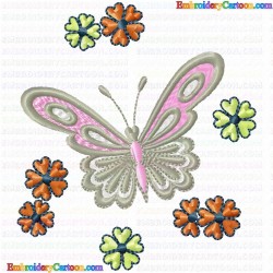 Butterfly 58 Embroidery Design