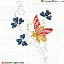 Butterfly 59 Embroidery Design