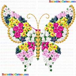 Butterfly 63 Embroidery Design