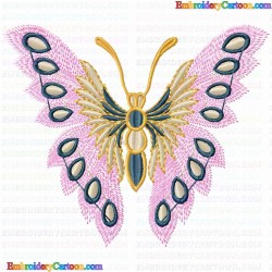 Butterfly 64 Embroidery Design