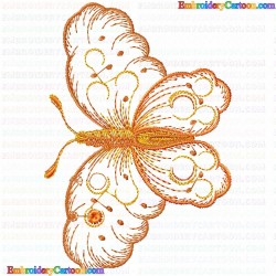 Butterfly 85 Embroidery Design