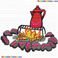 Camping 30 Embroidery Design