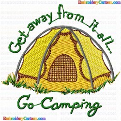 Camping 32 Embroidery Design