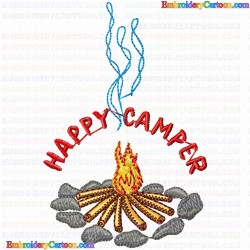 Camping 33 Embroidery Design