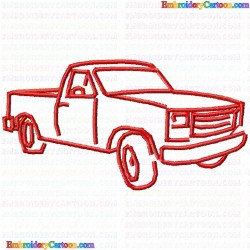 Car Silhouette 13 Embroidery Design