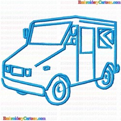 Car Silhouette 14 Embroidery Design