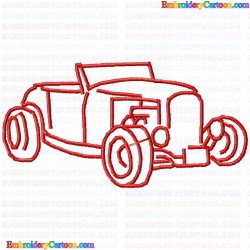 Car Silhouette 1 Embroidery Design